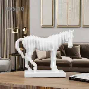 منحوتات منزلية مصنوعة يدويًا من الراتنج - Handmade Resin Home Sculptures Horse