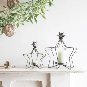 3D Wire Star Candle Holder