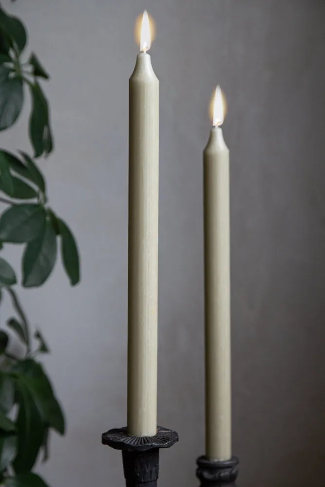 Beautiful Dinner Candle - Sage Green