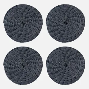 Black Coasters 4 Set