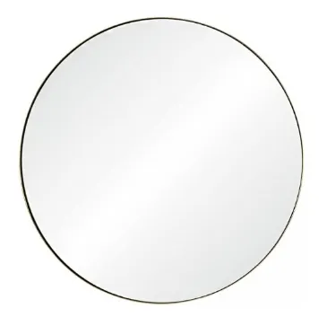 Burnished Brass Round Mirror by Mirror Home