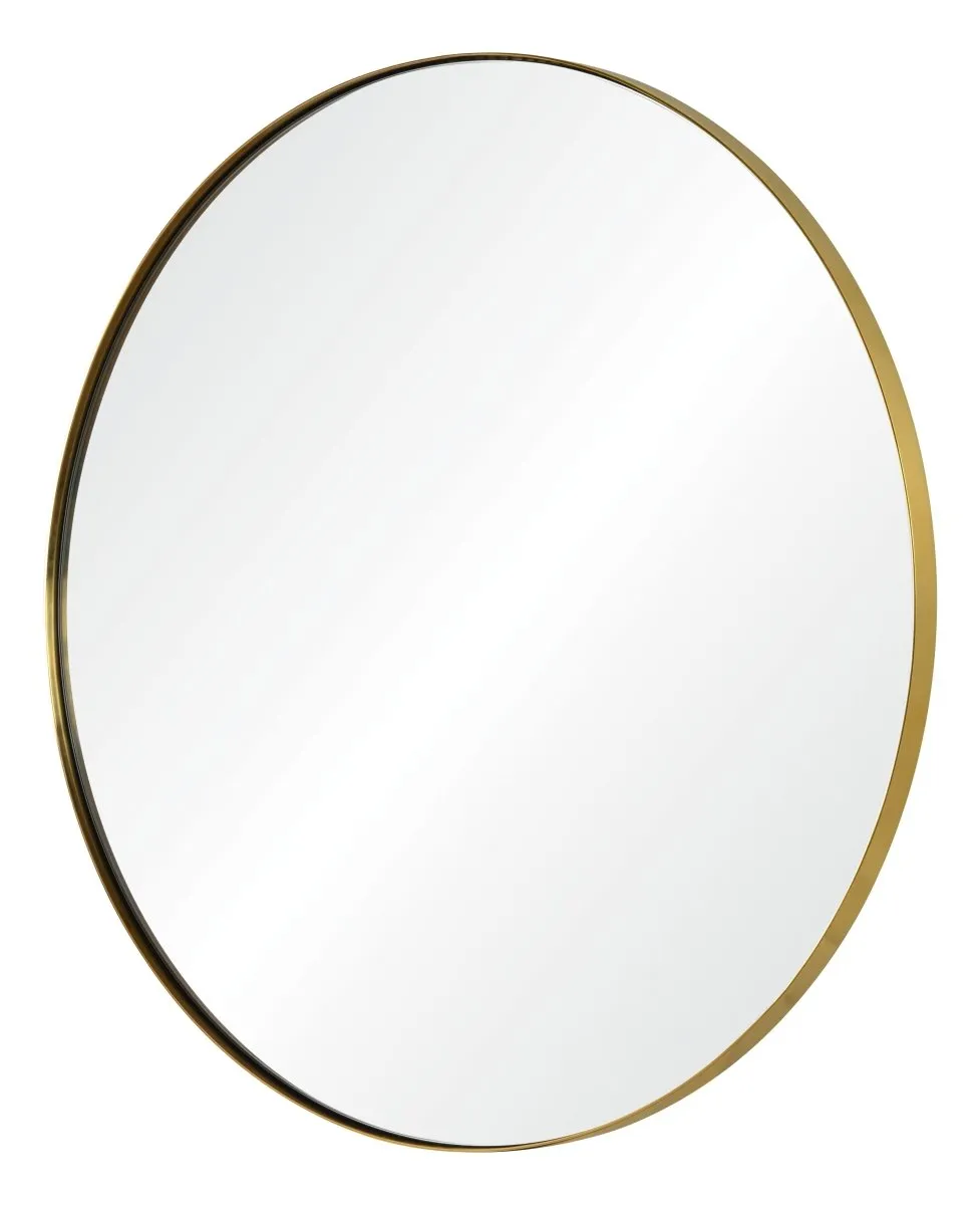 Burnished Brass Round Mirror by Mirror Home
