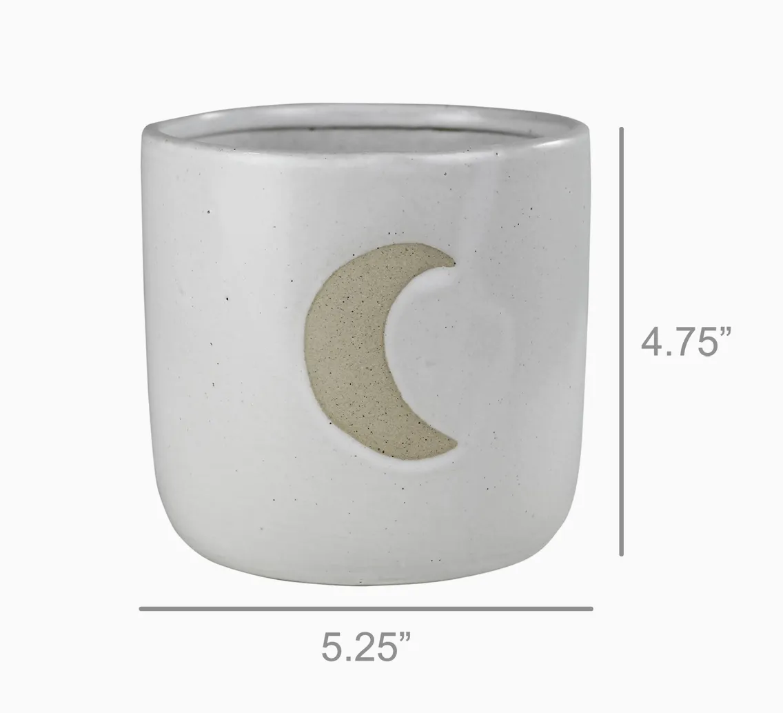 Cielo Cachepot - Ceramic Moon