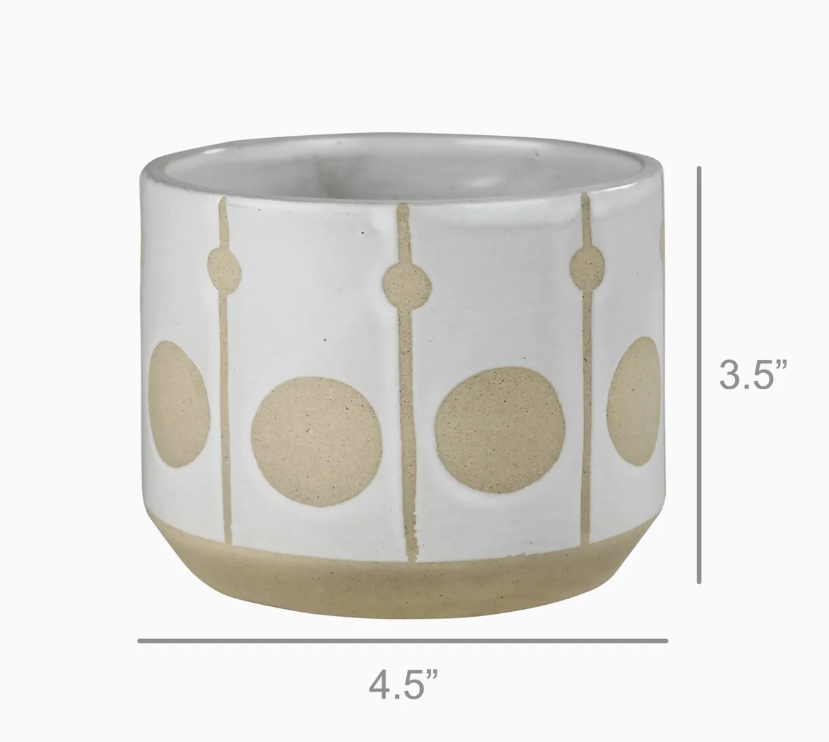Cielo Cachepot with Circles