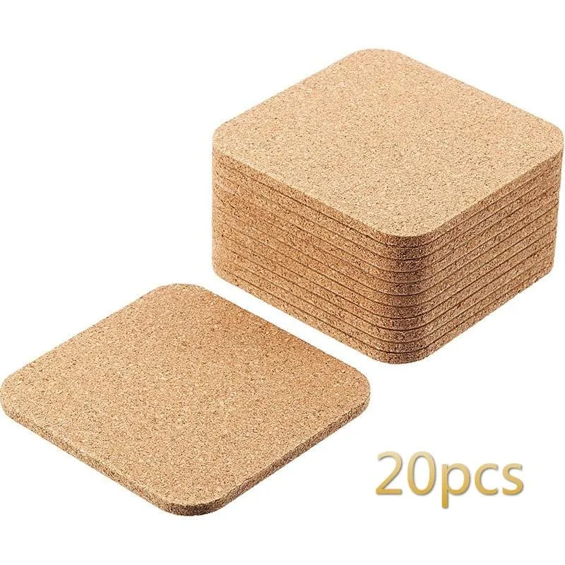 Cork Coaster with Holder