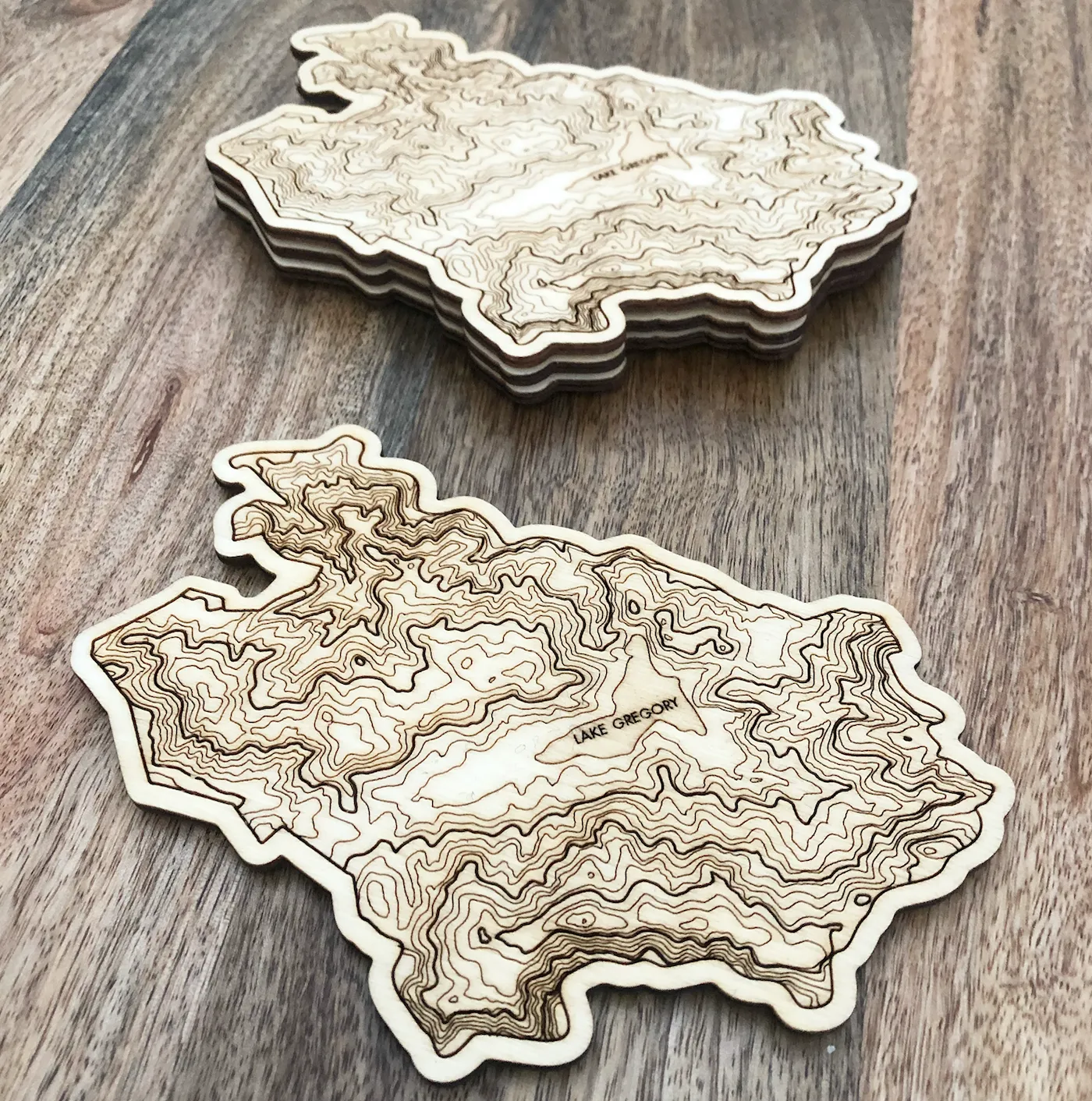 CRESTLINE/LAKE GREGORY COASTER SET [BOX OF 4]