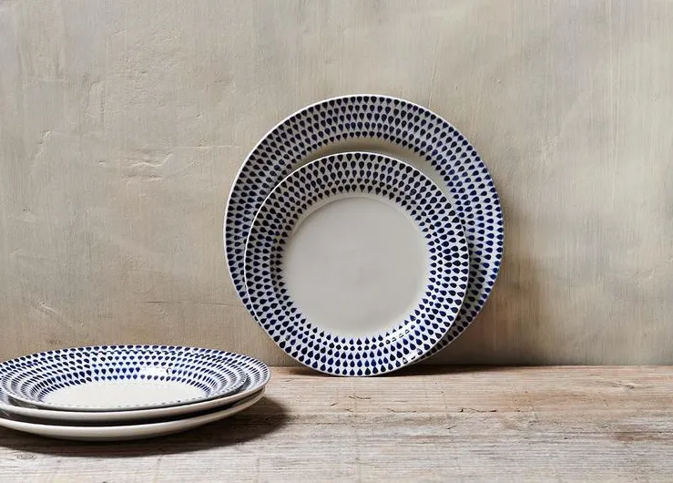 Indigo Drop Plates