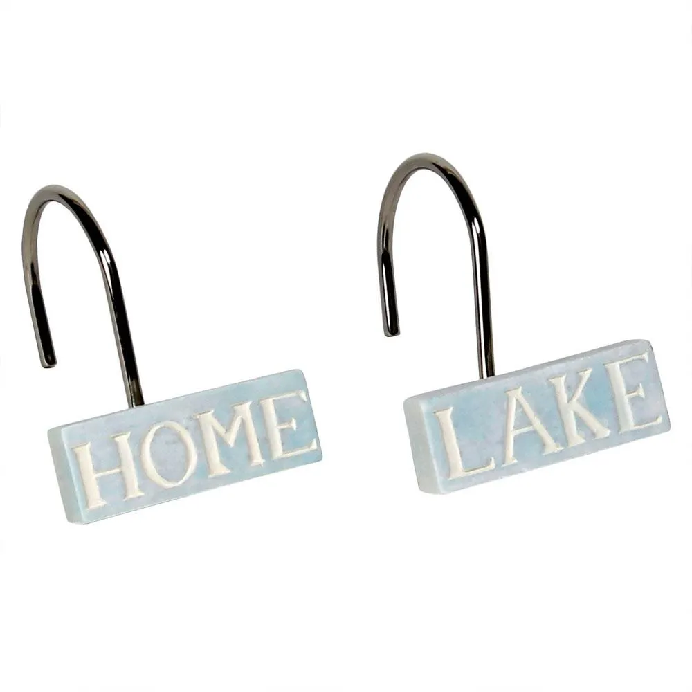 Lake Retreat Fabric Shower Curtain