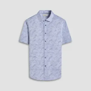 Myron Double-Sided Leaf & Abstract OoohCotton Short-Sleeve Shirt