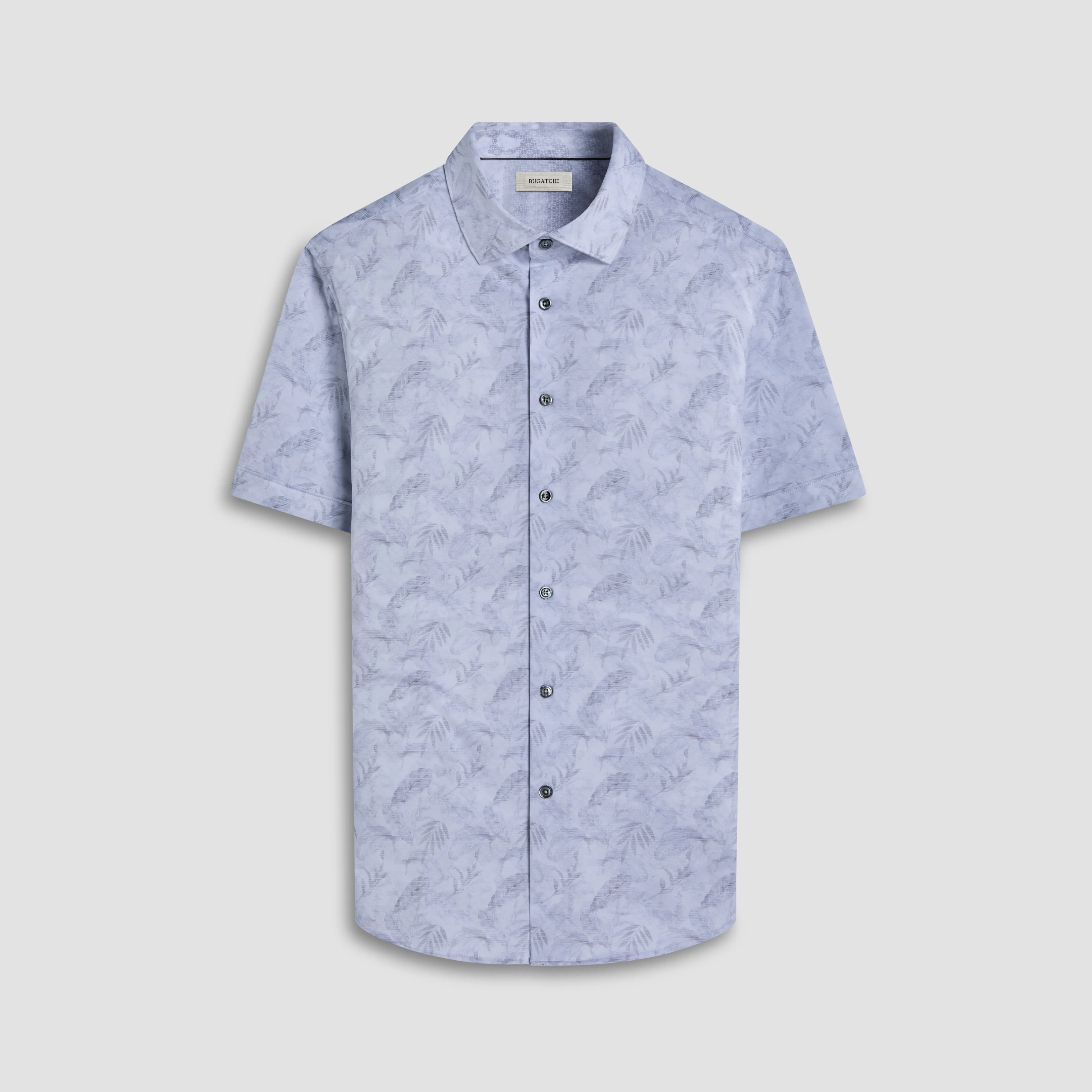 Myron Double-Sided Leaf & Abstract OoohCotton Short-Sleeve Shirt