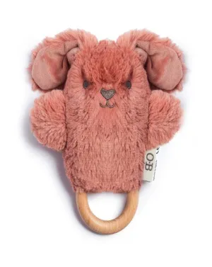 OB Design | Wooden Teether | Baby Rattle & Teething Ring | Bella Bunny