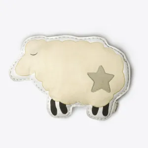 Organic Shaped Cushion - Cream Sheep