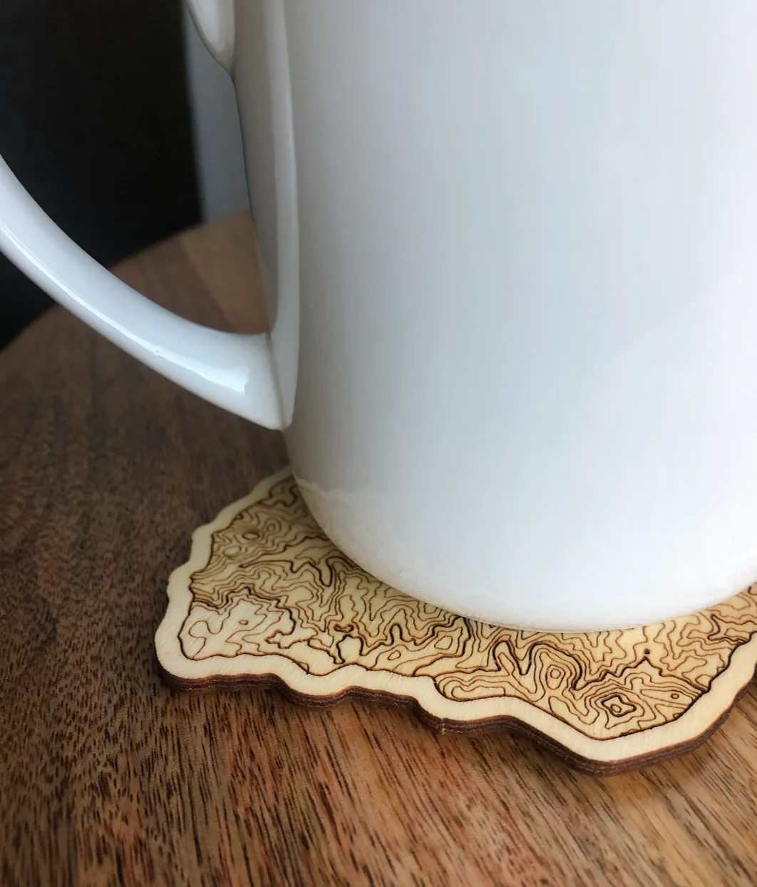 PAIR OF LAKE ARROWHEAD TOPOGRAPHY COASTERS [2]
