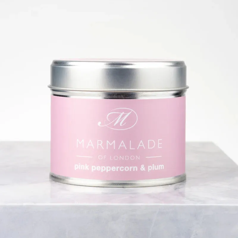 Pink Pepper & Plum Tin Candle Medium