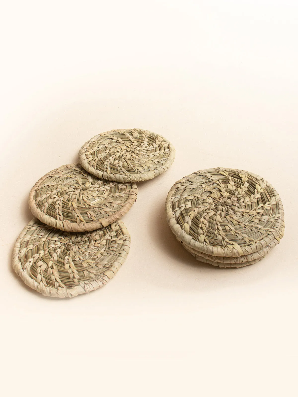Sustainable Natural Coasters Set Of 6