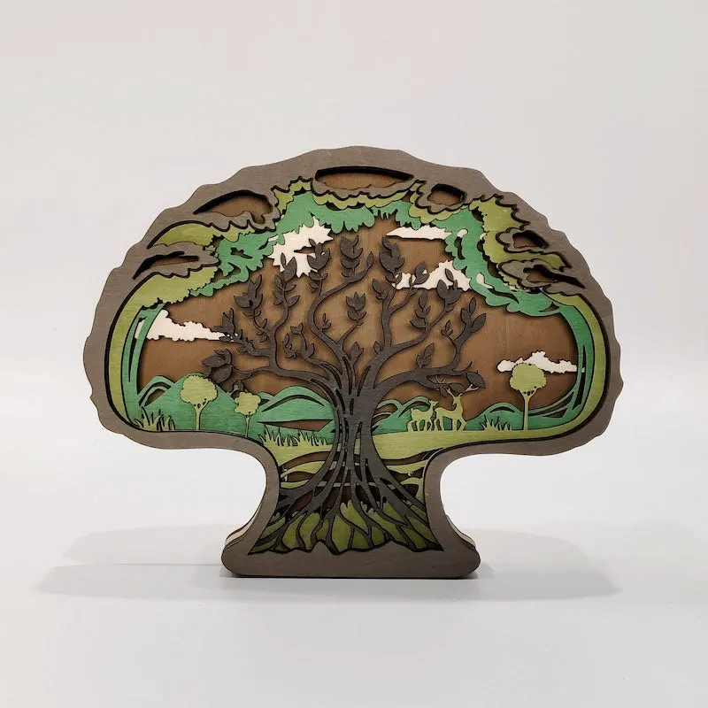 Tree Of Life Carving Handcraft Gift
