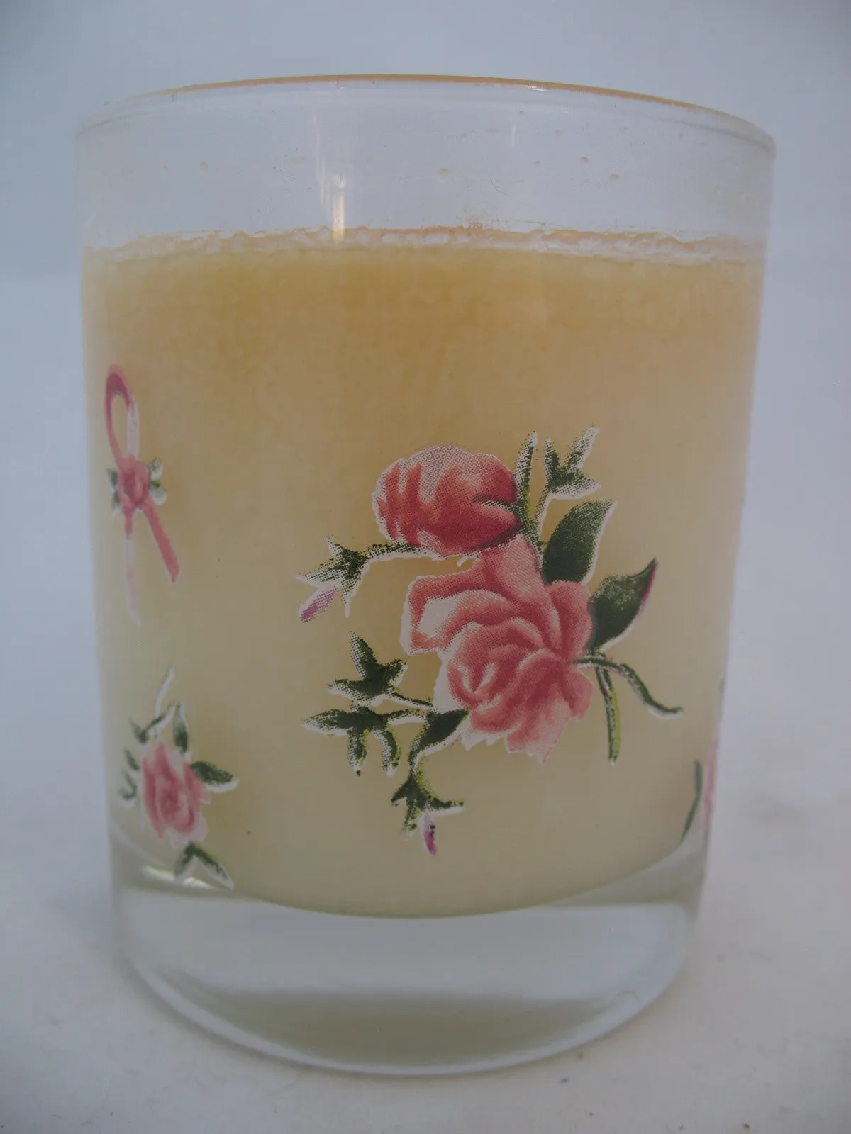 USA MADE NEW NIB AVON PINK RIBBON Scented CANDLE CANDLES Breast Cancer Floral Rose GLASS HOLDER HOLDERS