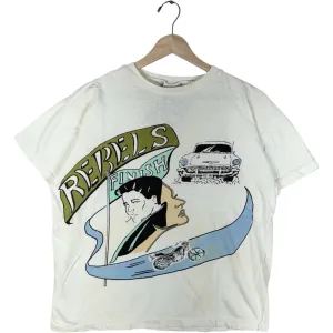 Vintage Hand Panted Rebel's Finish Pin Striping Tee
