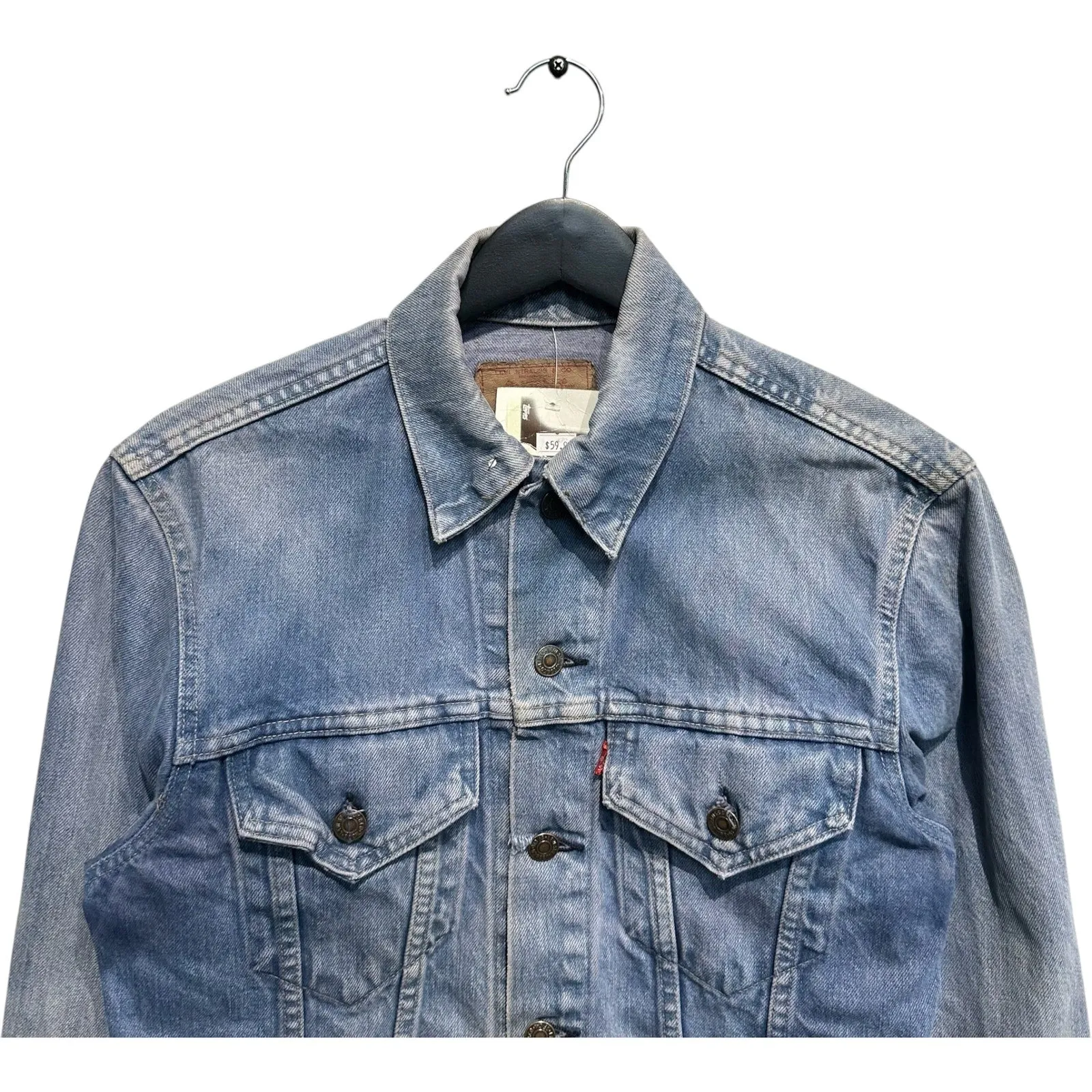 Vintage Levi's Strauss Hand Painted Denim Trucker Jacket