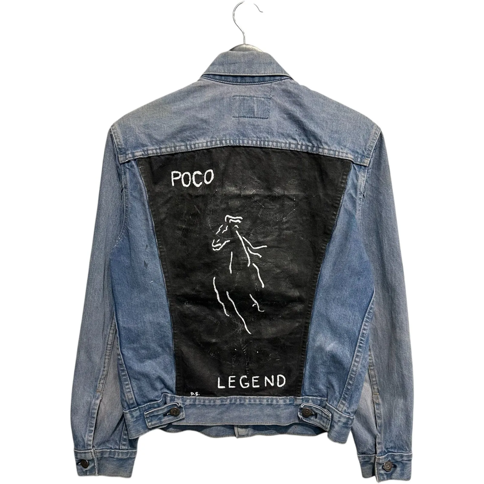Vintage Levi's Strauss Hand Painted Denim Trucker Jacket