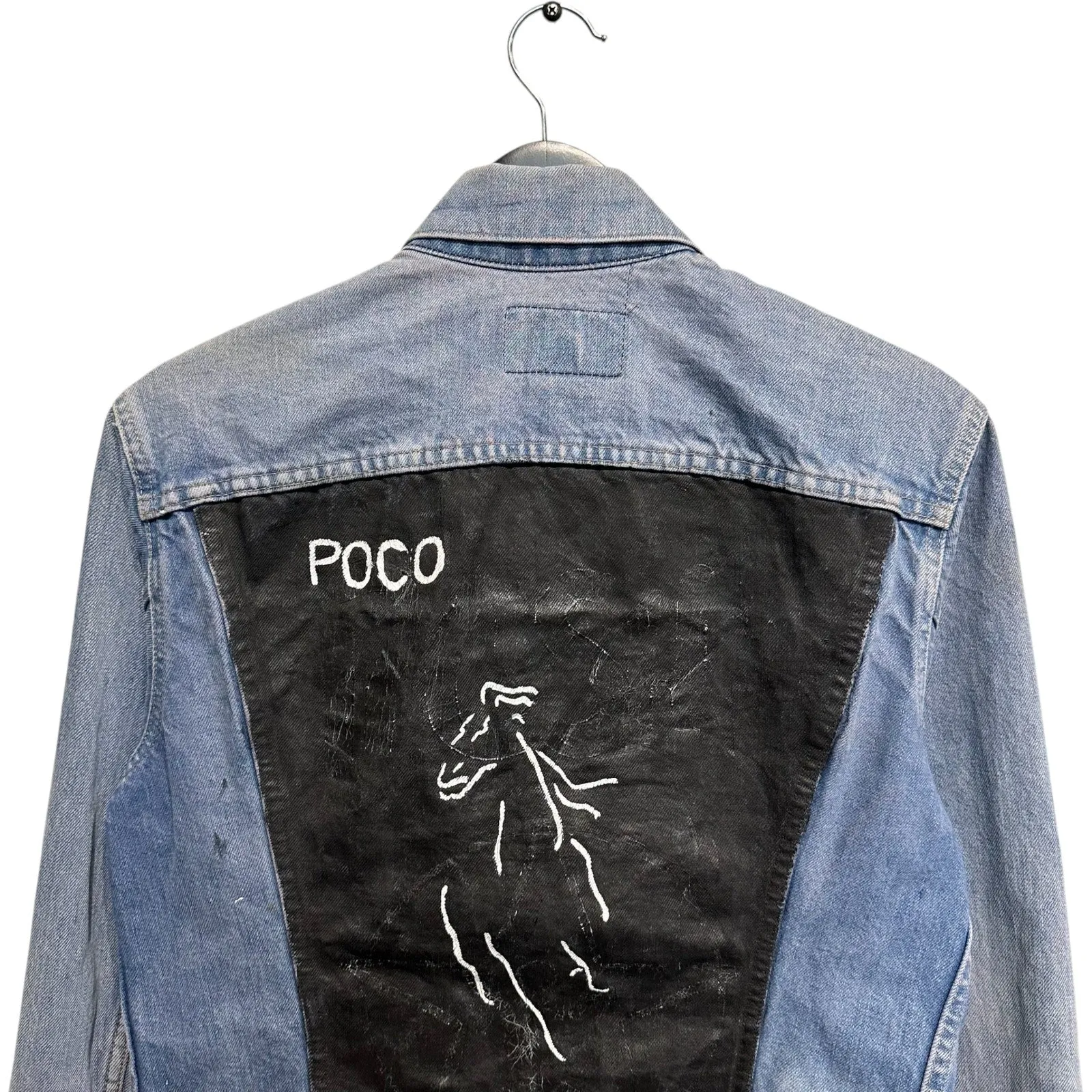 Vintage Levi's Strauss Hand Painted Denim Trucker Jacket