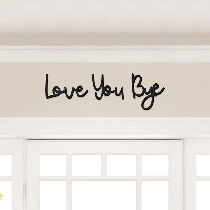 Wooden Wall Hanging Sign Decoration - No Wall Damage